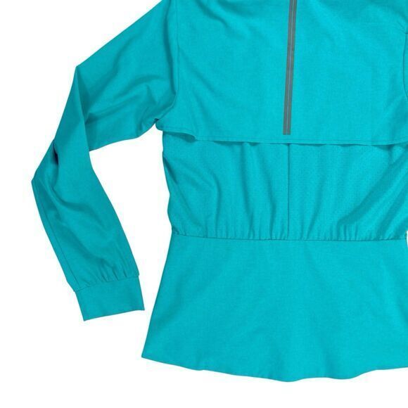 Brooks Running Jacket Womens XS Teal Green Lightweight Athletic Sportwear Retro - Picture 9 of 16